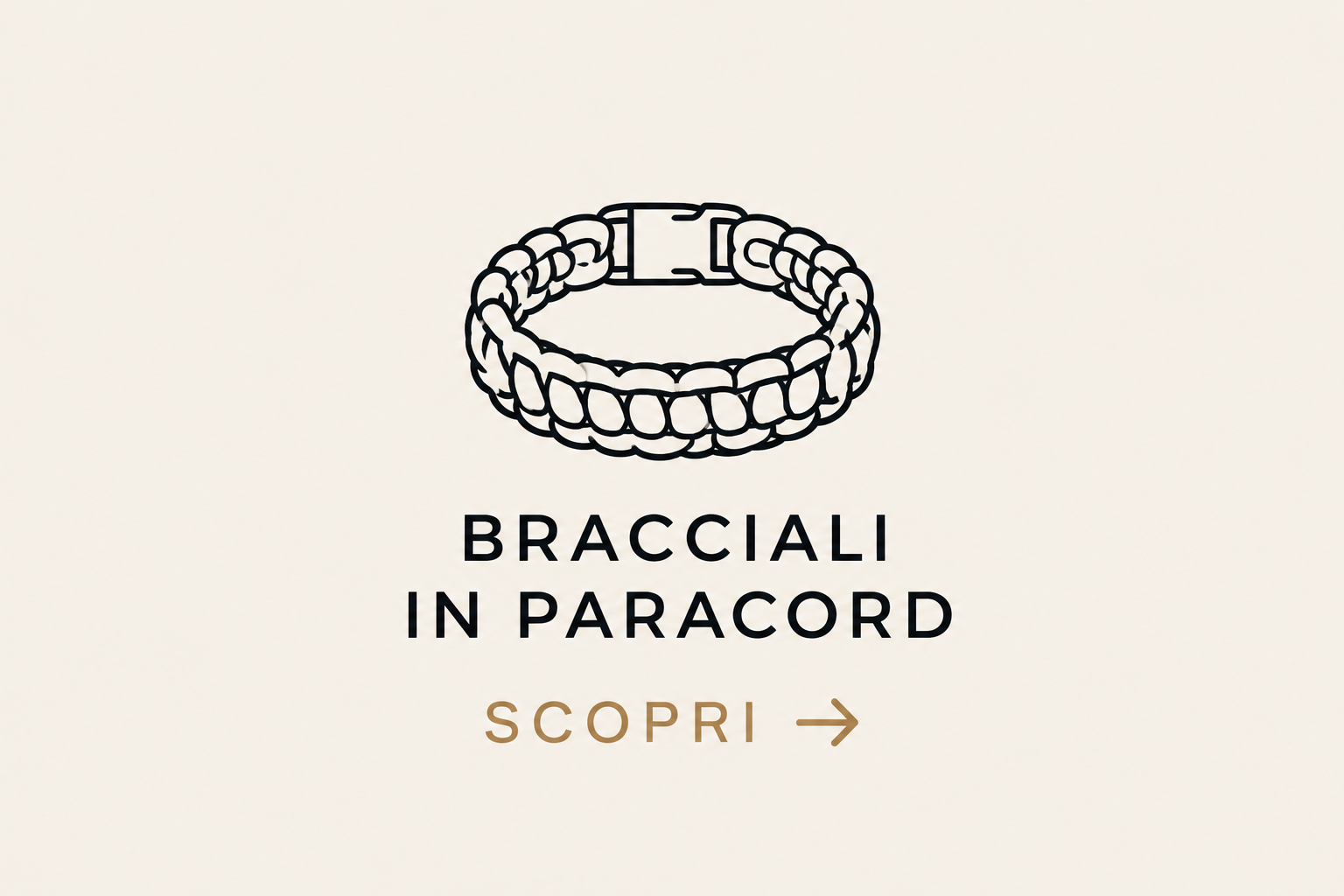 Bracciale in paracord minimalista