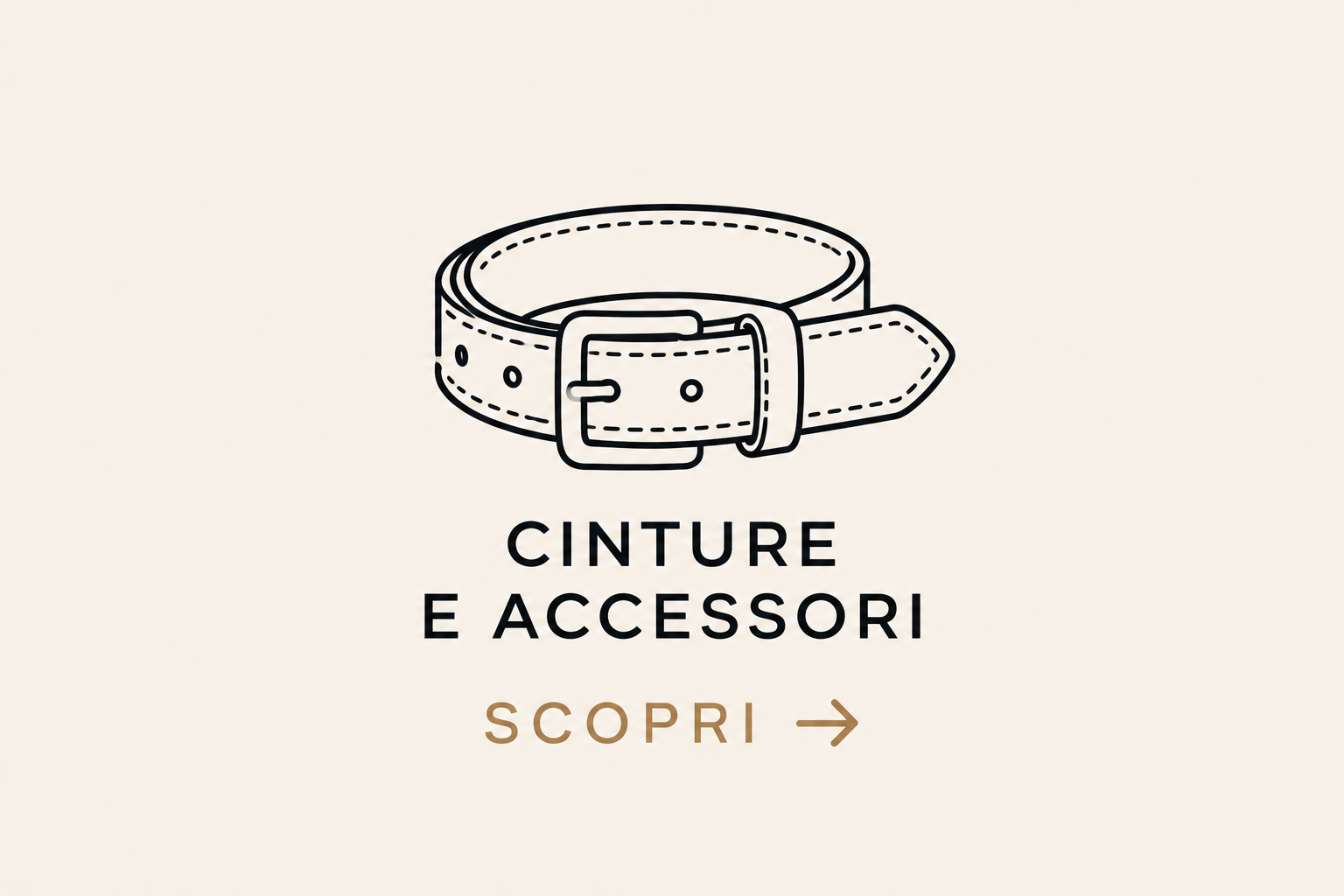 Cinture e accessori minimalisti