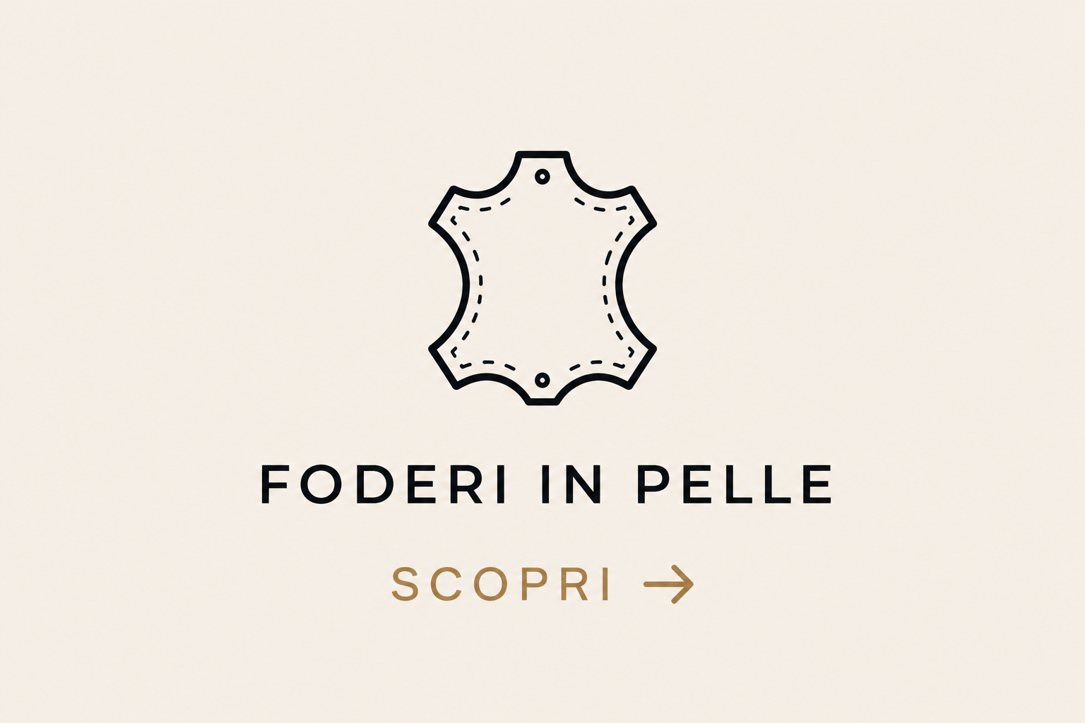 Fodere in pelle minimaliste