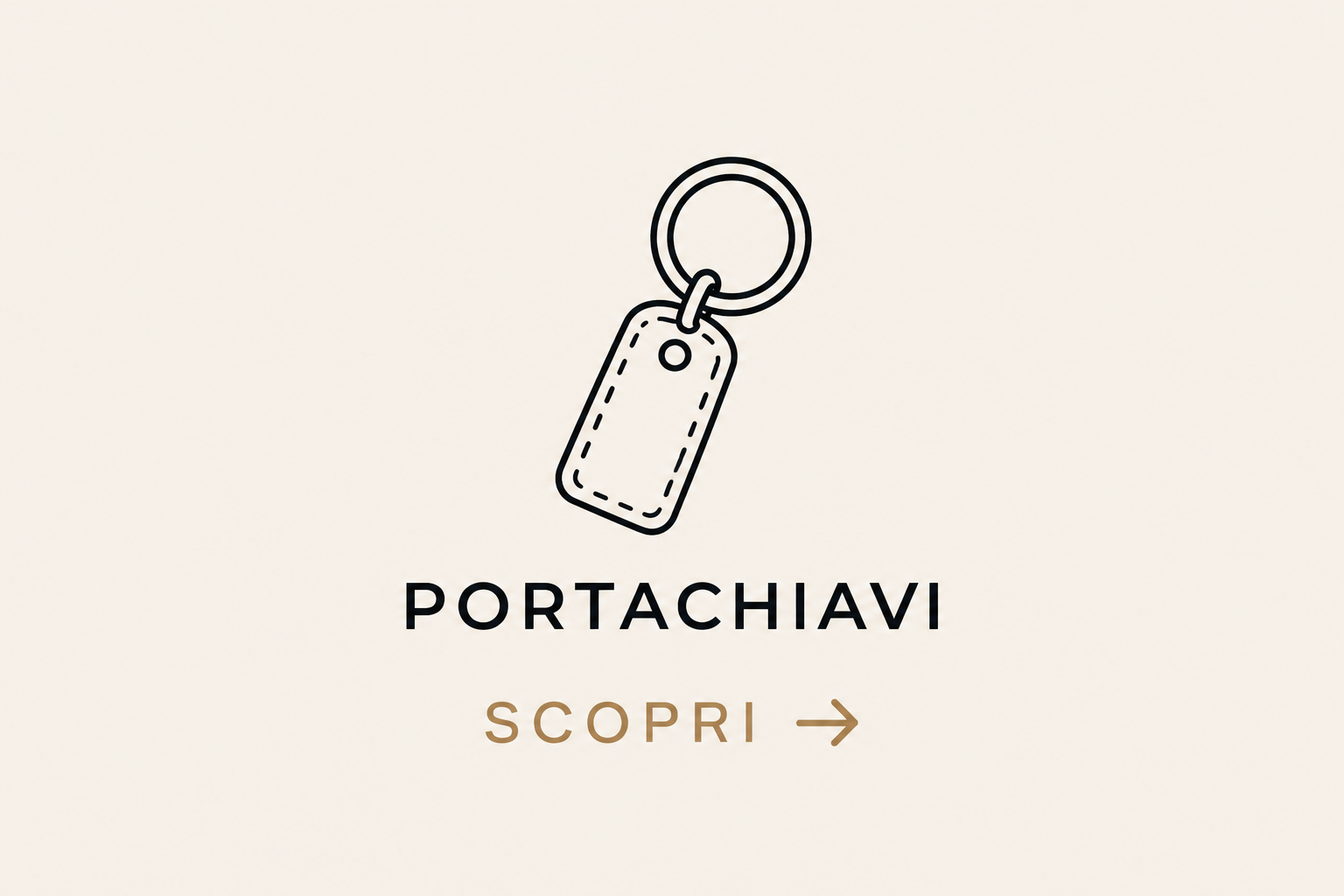 Portachiavi minimalisti in pelle